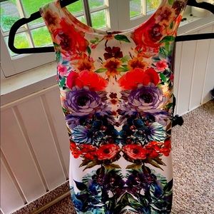 Flower body con dress